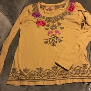 Johnny Was Embroidered Top XL